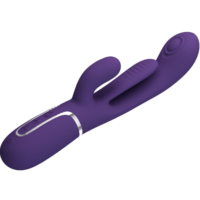 PRETTY LOVE - SHANIA TRIPLE RABBIT VIBRATEUR MULTIFONCTION VIOLET - 7eme ciel