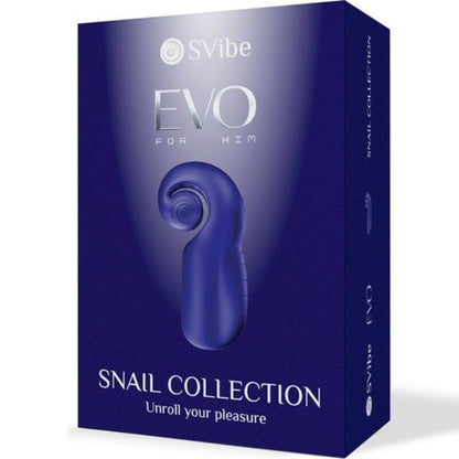 SNAIL VIBE - EVO POUR LUI MASTURBATEUR HOMME SLIDE NROLL BLEU FONCÉ - 7eme ciel