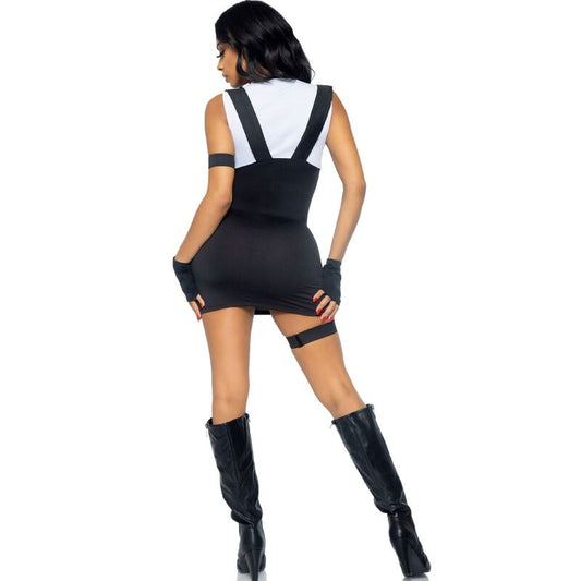 LEG AVENUE - COSTUME SEXY SWAT OFFICIEL NOIR M/L - 7eme ciel