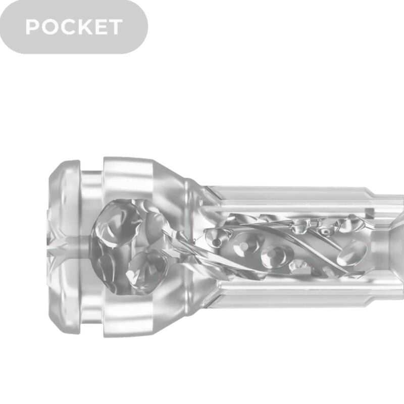 KIIROO - FEEL POCKET STROKER CRISTAL PAR KIIROO TRANSPARENT - 7eme ciel