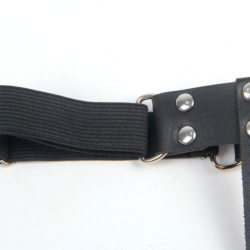 SUBBLIME - 953744 JARRETELLE PUNK EN CUIR AJUSTABLE NOIR TAILLE UNIQUE - 7eme ciel