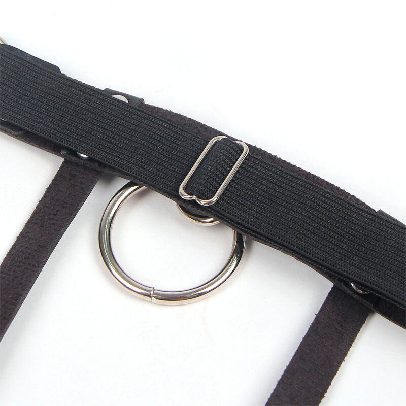 SUBBLIME - 953744 JARRETELLE PUNK EN CUIR AJUSTABLE NOIR TAILLE UNIQUE - 7eme ciel