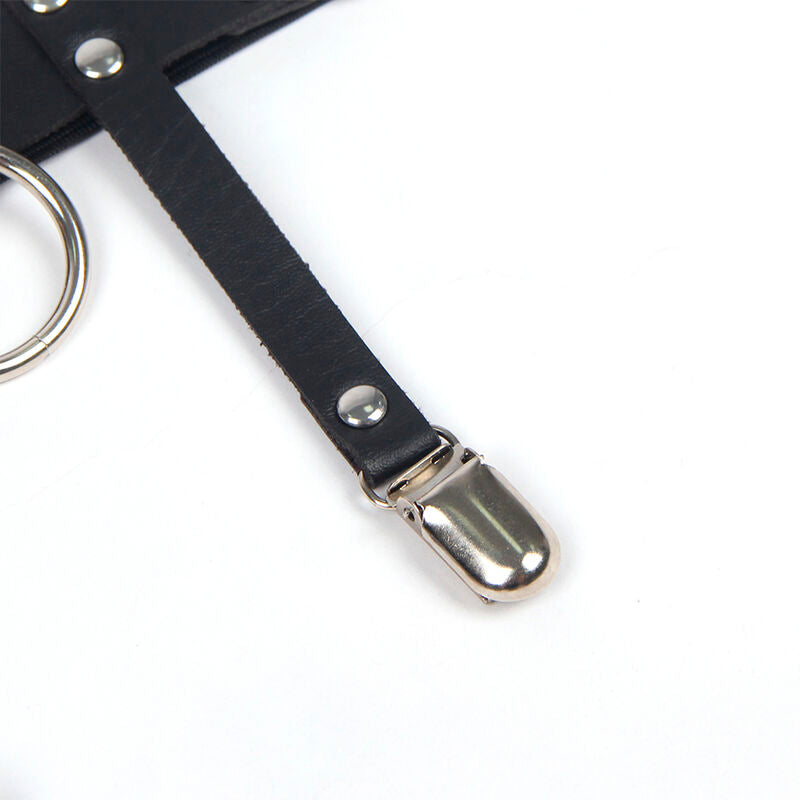 SUBBLIME - 953744 JARRETELLE PUNK EN CUIR AJUSTABLE NOIR TAILLE UNIQUE - 7eme ciel