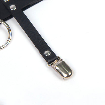 SUBBLIME - 953744 JARRETELLE PUNK EN CUIR AJUSTABLE NOIR TAILLE UNIQUE - 7eme ciel