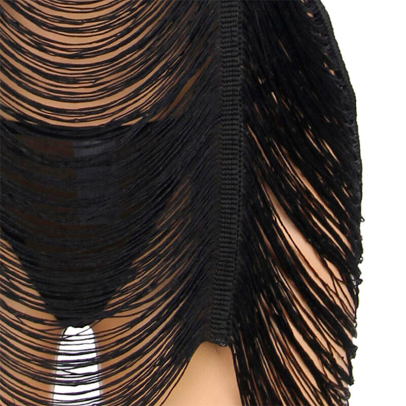 SUBBLIME - 954222 ROBE À BRETELLES + STRING NOIR S/M - 7eme ciel