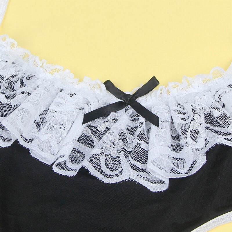 SUBBLIME - 954307 COSTUME DE FEMME SEXY NOIR/BLANC S/M - 7eme ciel