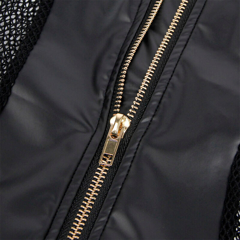 SUBBLIME - 954451 ROBE SEXY EN MAILLE CUIR NOIR L/XL - 7eme ciel