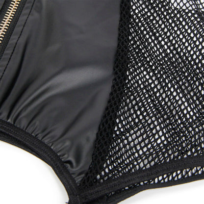 SUBBLIME - 954451 ROBE SEXY EN MAILLE CUIR NOIR L/XL - 7eme ciel