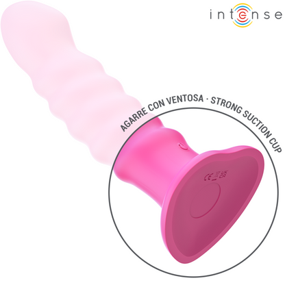 INTENSE - CINDY VIBRATEUR TAILLE L DESIGN SPIRALE 10 VIBRATIONS ROSE TÉLÉCOMMANDE - 7eme ciel