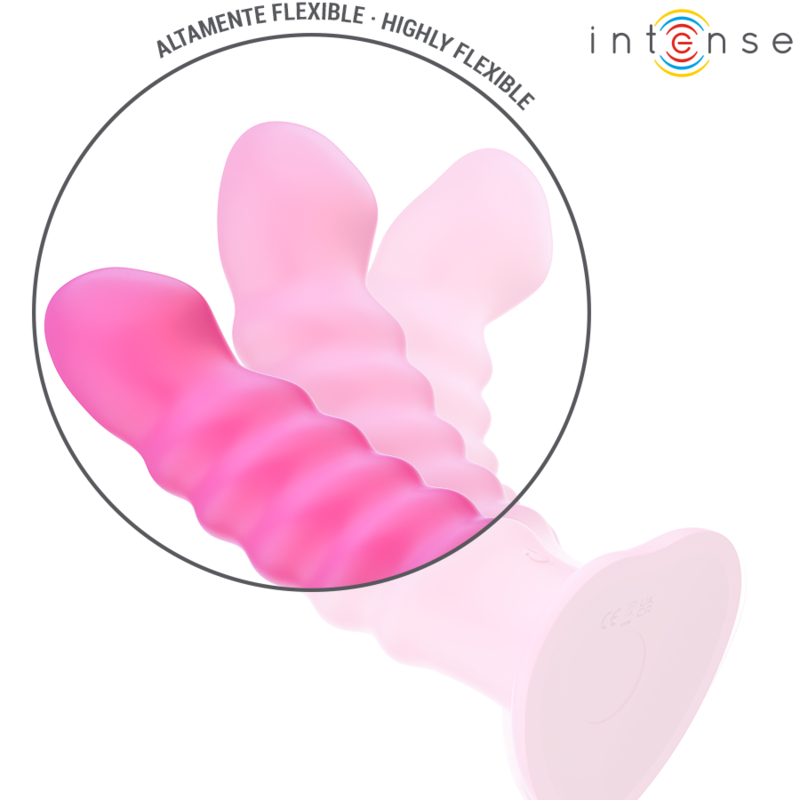 INTENSE - CINDY VIBRATEUR TAILLE L DESIGN SPIRALE 10 VIBRATIONS ROSE TÉLÉCOMMANDE - 7eme ciel