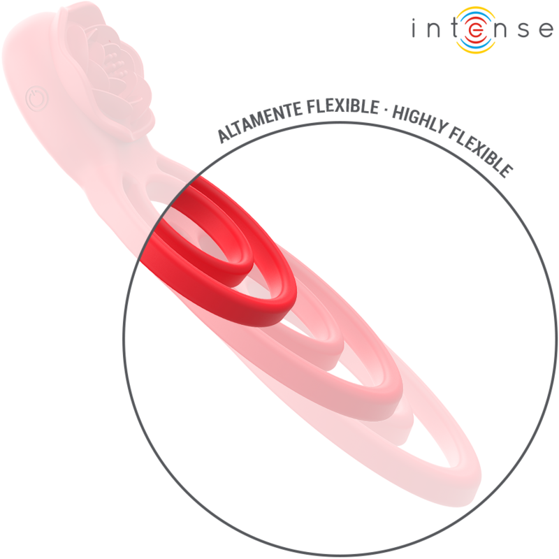 INTENSE - GAIL STIMULATEUR ROSE 10 VIBRATIONS ROUGE TELECOMMANDE - 7eme ciel