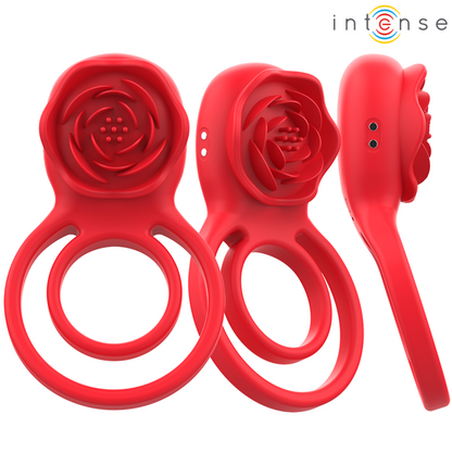 INTENSE - GAIL STIMULATEUR ROSE 10 VIBRATIONS ROUGE TELECOMMANDE - 7eme ciel