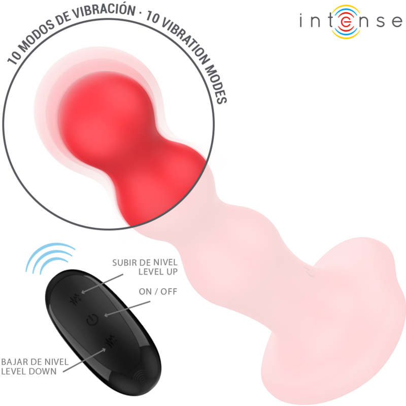 INTENSE - CODY VIBRATEUR AVEC VENTOUSE TÉLÉCOMMANDE ROUGE - 7eme ciel
