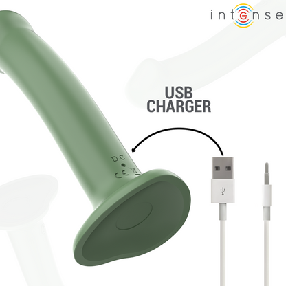 INTENSE - BECCA VIBRATEUR AVEC VENTOUSE 10 VIBRATIONS TÉLÉCOMMANDE VERTE - 7eme ciel