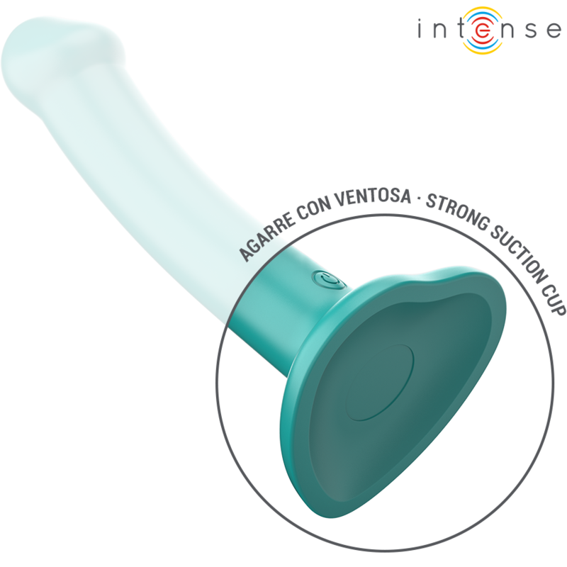 INTENSE - KATIE VIBRATEUR AVEC VENTOUSE 10 VIBRATIONS TÉLÉCOMMANDE BLEUE - 7eme ciel