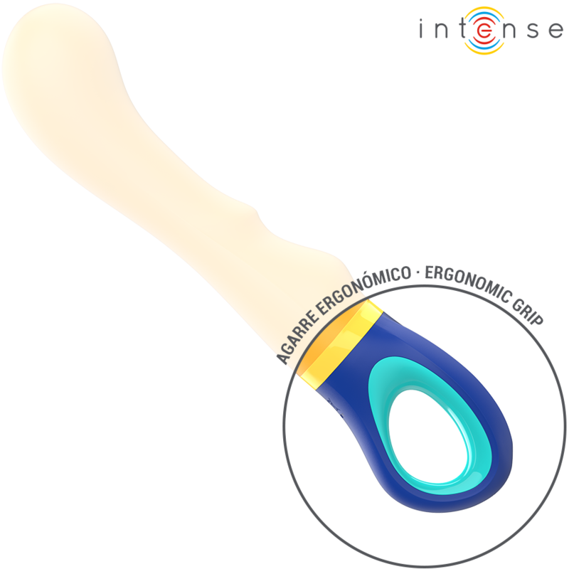 INTENSE - VIBRATEUR POINT G JAUNE SHAGGY - 7eme ciel