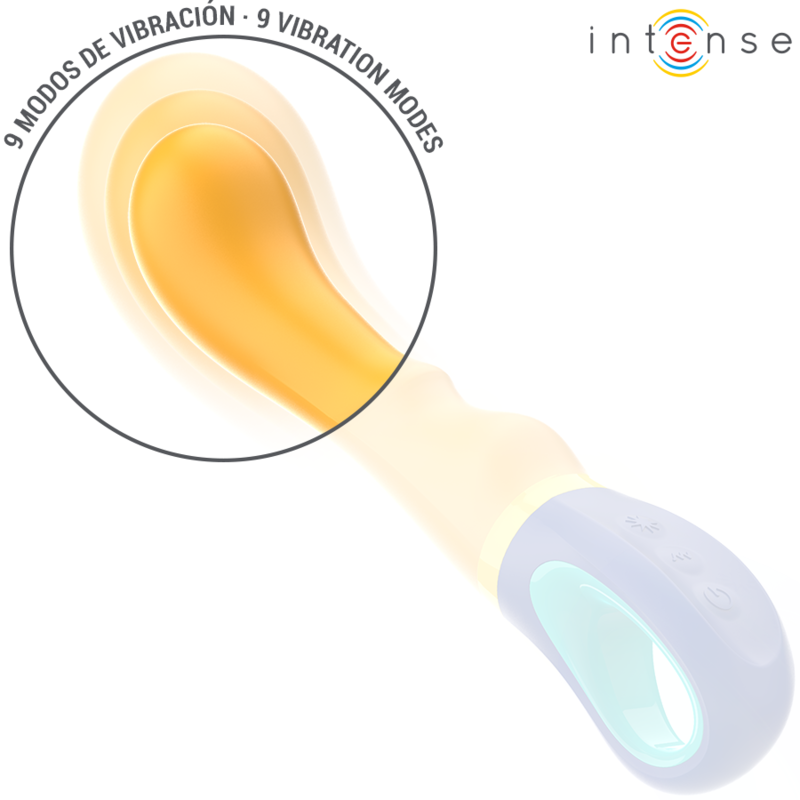 INTENSE - VIBRATEUR POINT G JAUNE SHAGGY - 7eme ciel