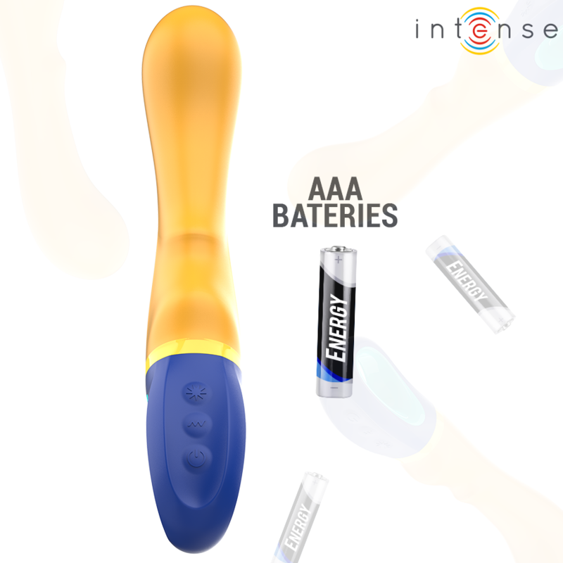 INTENSE - VIBRATEUR POINT G JAUNE SHAGGY - 7eme ciel