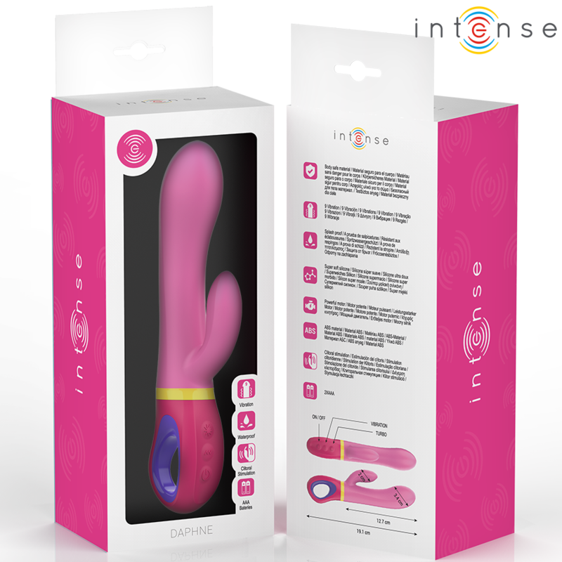INTENSE - VIBRATEUR LAPIN ROSE DAPHNE - 7eme ciel