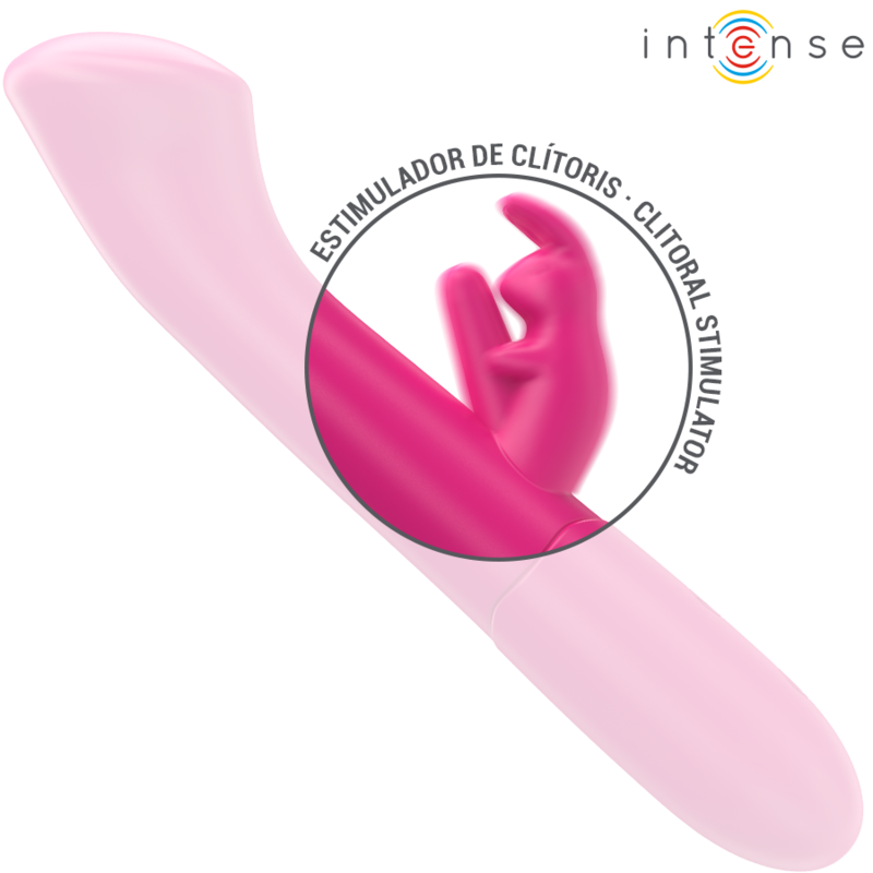 INTENSE - JULIETA VIBRATEUR RABBIT 18,6 CM 10 VIBRATIONS ROSE - 7eme ciel