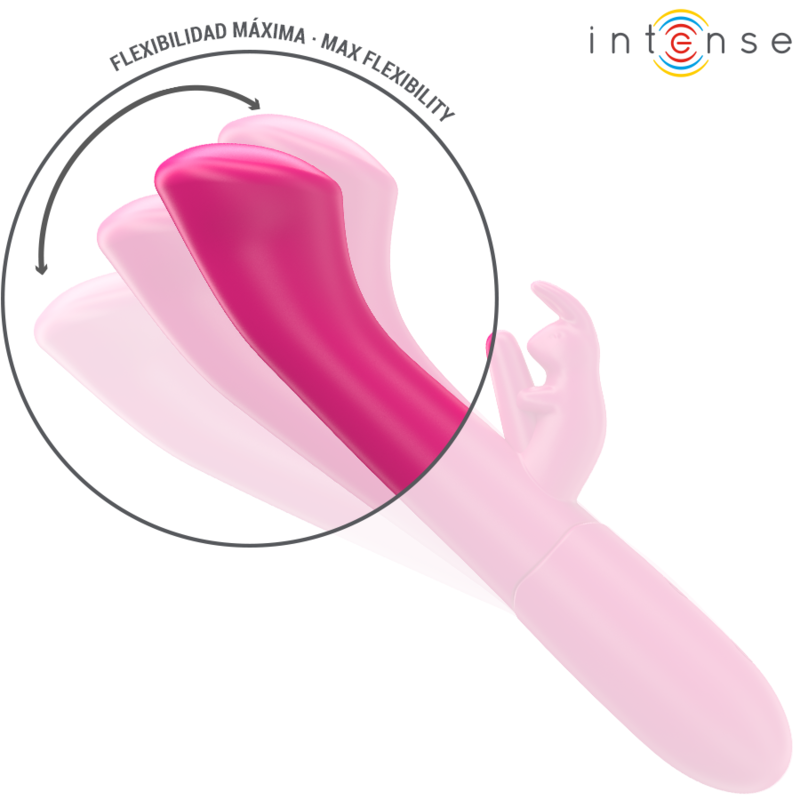 INTENSE - JULIETA VIBRATEUR RABBIT 18,6 CM 10 VIBRATIONS ROSE - 7eme ciel