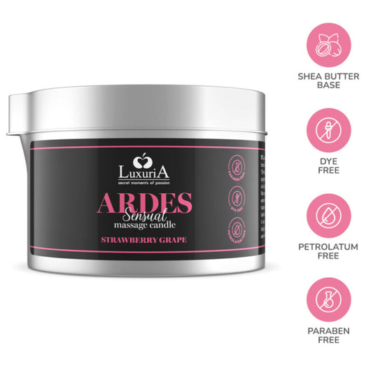 INTIMATELINE LUXURIA - BOUGIE DE MASSAGE AU RAISIN - 7eme ciel