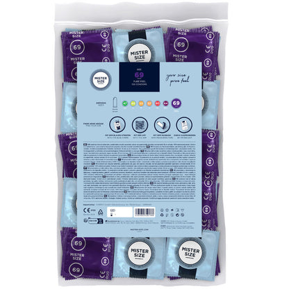 MISTER SIZE - PRÉSERVATIFS TAILLE XXXL 69 MM (100 UNITÉS) - 7eme ciel
