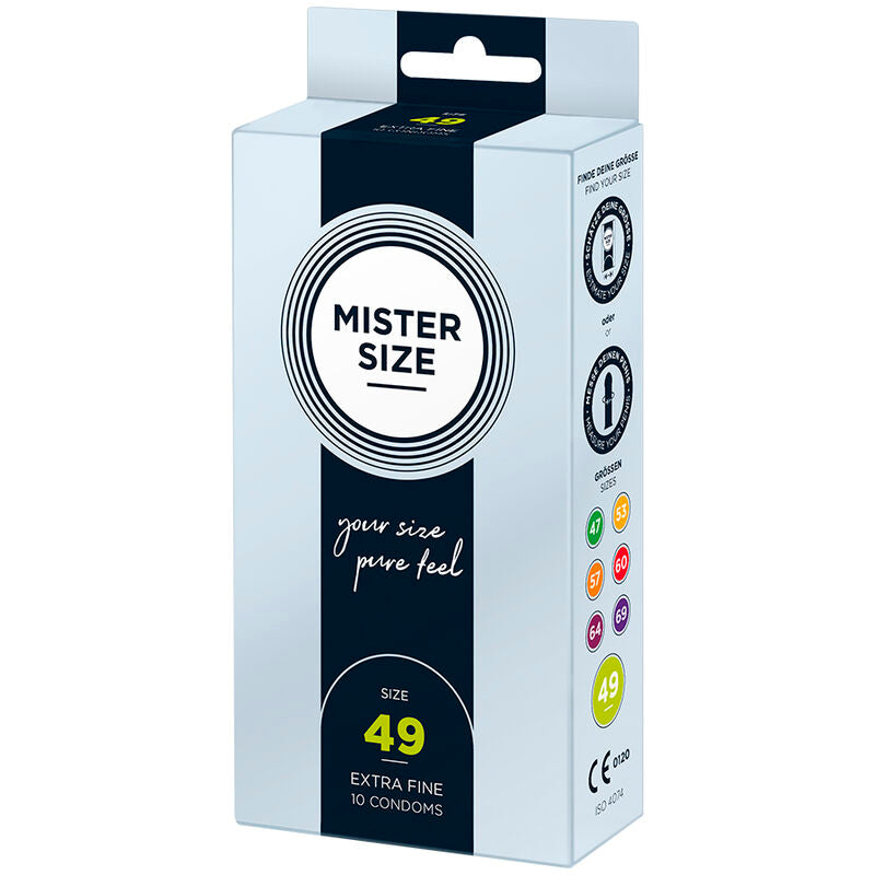 MISTER SIZE - PRÉSERVATIF TAILLE S 49 MM (10 UNITÉS) - 7eme ciel