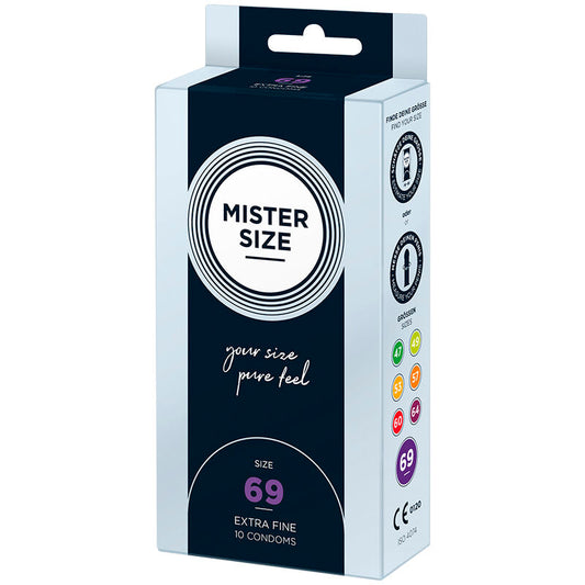 MISTER SIZE - PRÉSERVATIFS TAILLE XXXL 69 MM (10 UNITÉS) - 7eme ciel