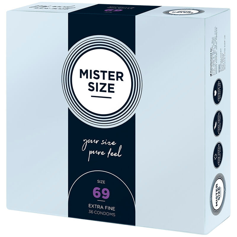 MISTER SIZE - PRÉSERVATIFS TAILLE XXXL 69 MM (36 UNITÉS) - 7eme ciel
