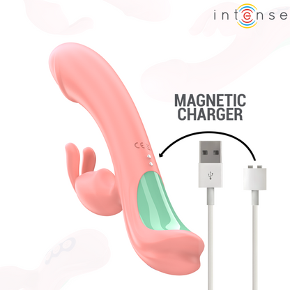 INTENSE - RACHEL VIBRATEUR RABBIT 5 VIBRATIONS ROSE - 7eme ciel