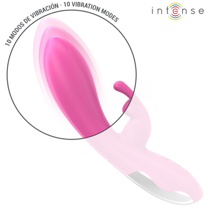 INTENSE - RANDALL VIBRATEUR RABBIT 10 VIBRATIONS ROSE - 7eme ciel
