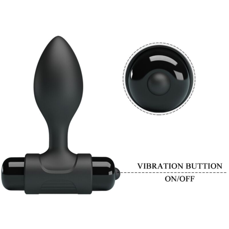 PRETTY LOVE - VIBRA BUTT 10 VIBRATIONS PLUG ANAL NOIR - 7eme ciel
