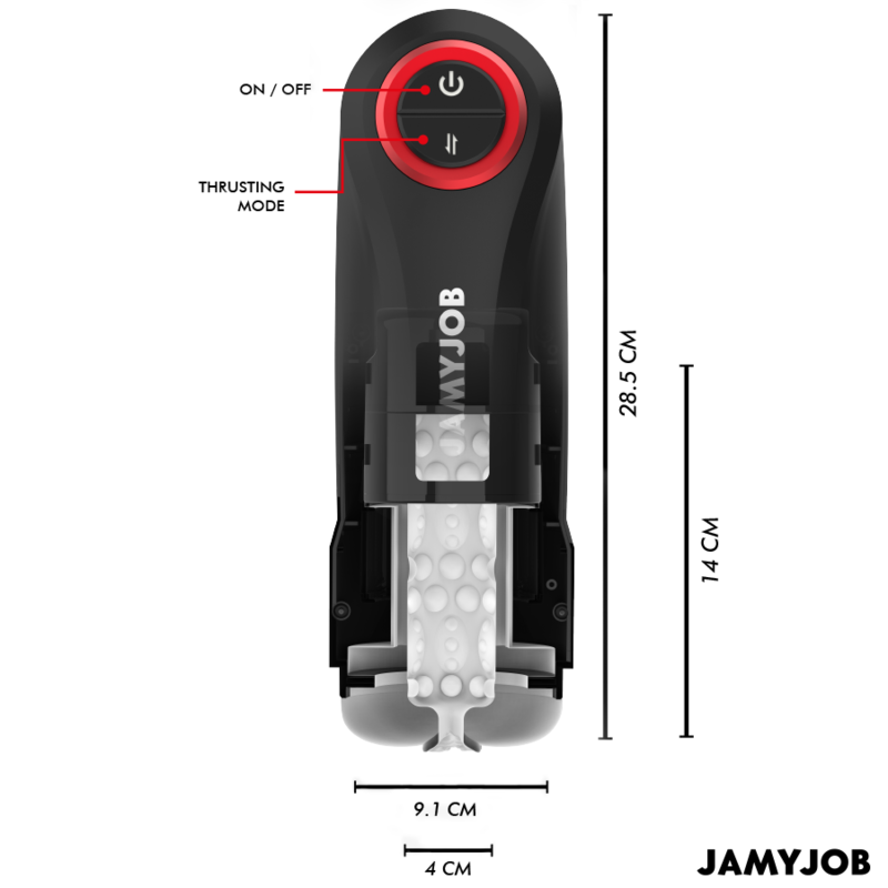 JAMYJOB - MASTURBATEUR VAGIN AUTOMATIQUE PAR GRAVITÉ 5 MODES D'ASPIRATION - 7eme ciel