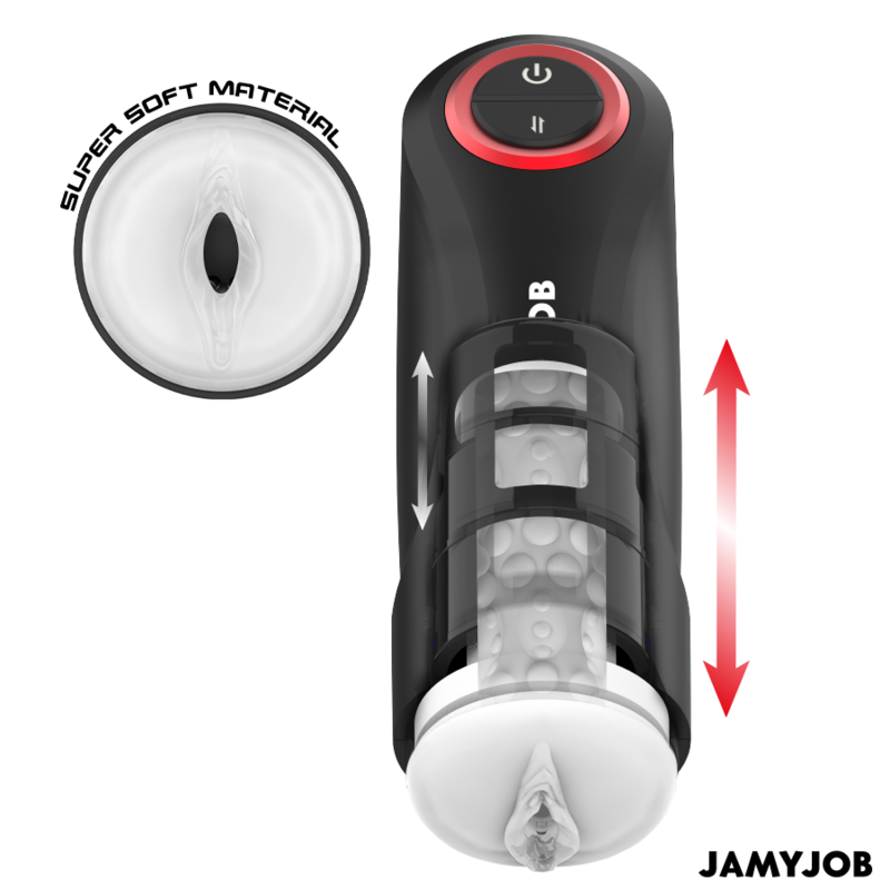 JAMYJOB - MASTURBATEUR VAGIN AUTOMATIQUE PAR GRAVITÉ 5 MODES D'ASPIRATION - 7eme ciel