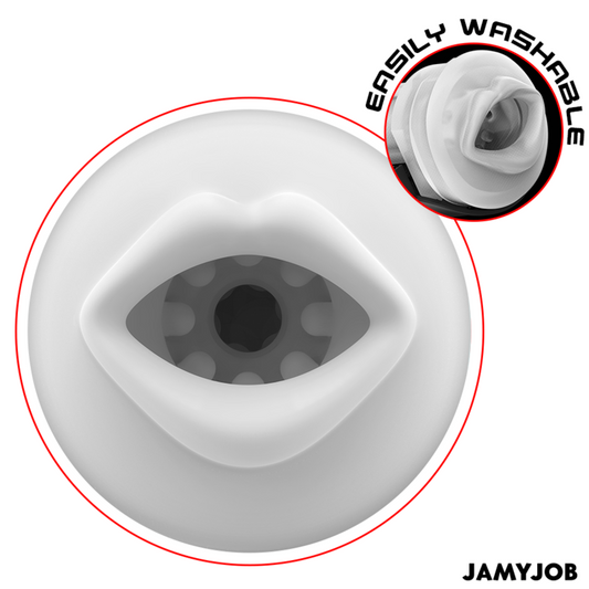 JAMYJOB - MASTURBATEUR BUCCAL AUTOMATIQUE MEGABITE 5 MODES D'ASPIRATION ET DE VIBRATION