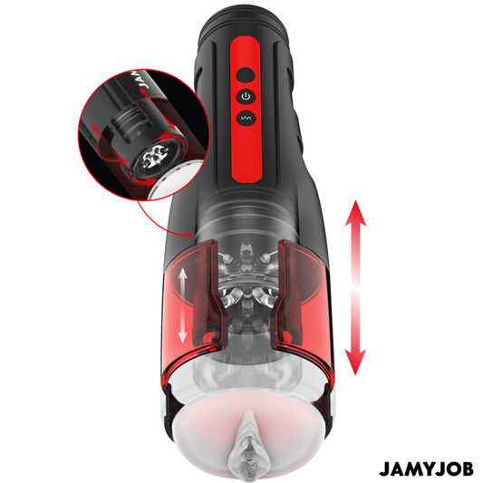 JAMYJOB - MASTURBATEUR VAGIN AUTOMATIQUE CYCLONE 10 MODES DE ROTATION ET DE POUSSÉE - 7eme ciel