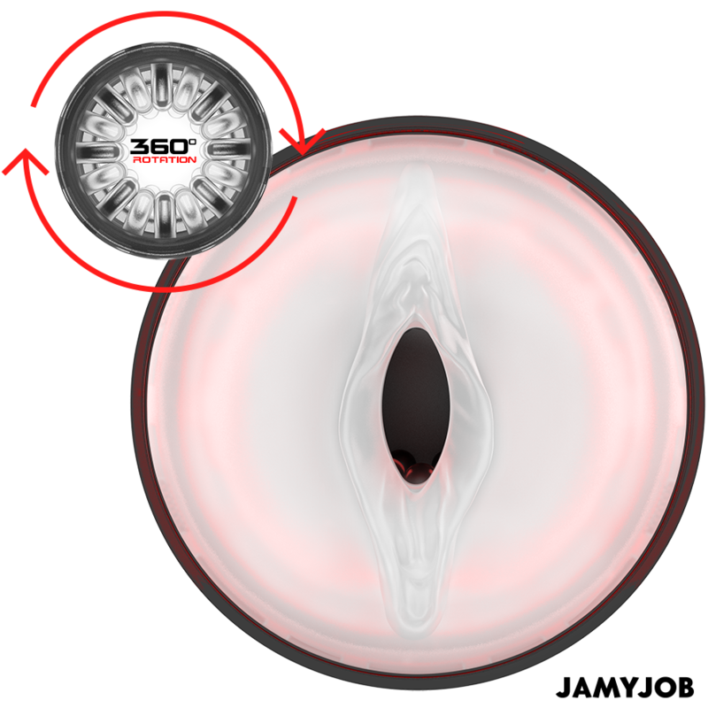 JAMYJOB - MASTURBATEUR VAGIN AUTOMATIQUE CYCLONE 10 MODES DE ROTATION ET DE POUSSÉE - 7eme ciel