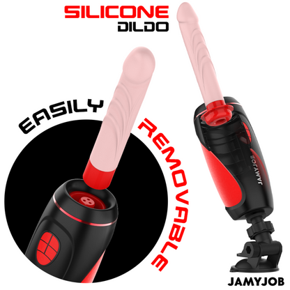 JAMYJOB - MASTURBATEUR AUTOMATIQUE PYSTON BASE AVEC DILDO À TÉLÉCOMMANDE - 7eme ciel