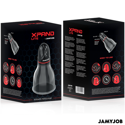 JAMYJOB - XPAND LITE POMPE À TESTICULES AUTOMATIQUE 3 NIVEAUX D'ASPIRATION GRIS - 7eme ciel