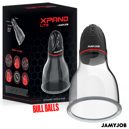 JAMYJOB - XPAND LITE POMPE À TESTICULES AUTOMATIQUE 3 NIVEAUX D'ASPIRATION GRIS - 7eme ciel