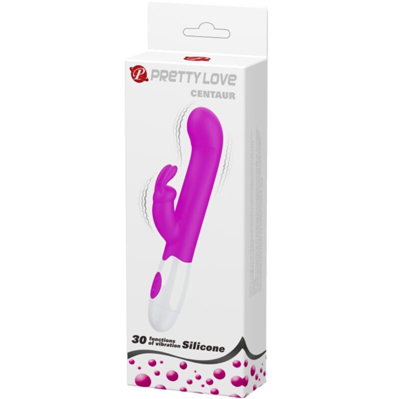 PRETTY LOVE - VIBRATEUR CENTAURE LAPIN 30 MODES DE VIBRATION VIOLET - 7eme ciel