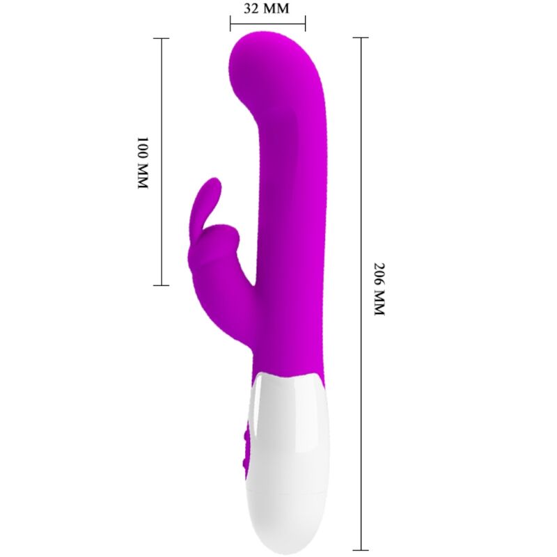 PRETTY LOVE - VIBRATEUR CENTAURE LAPIN 30 MODES DE VIBRATION VIOLET - 7eme ciel