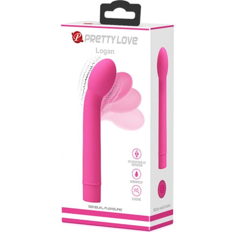 PRETTY LOVE - VIBRATEUR POINT G LOGAN 10 VIBRATIONS ROSE - 7eme ciel