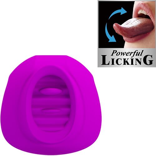 PRETTY LOVE - STIMULATEUR DE CLITORIS ESTELLE TONGUE 12 VIBRATIONS VIOLET - 7eme ciel