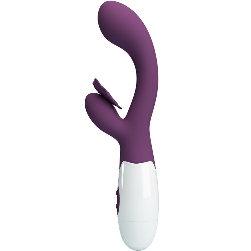 PRETTY LOVE - BUTTERFLY KISS VIBRATEUR RABBIT ET STIMULATEUR DE POINT G VIOLET - 7eme ciel