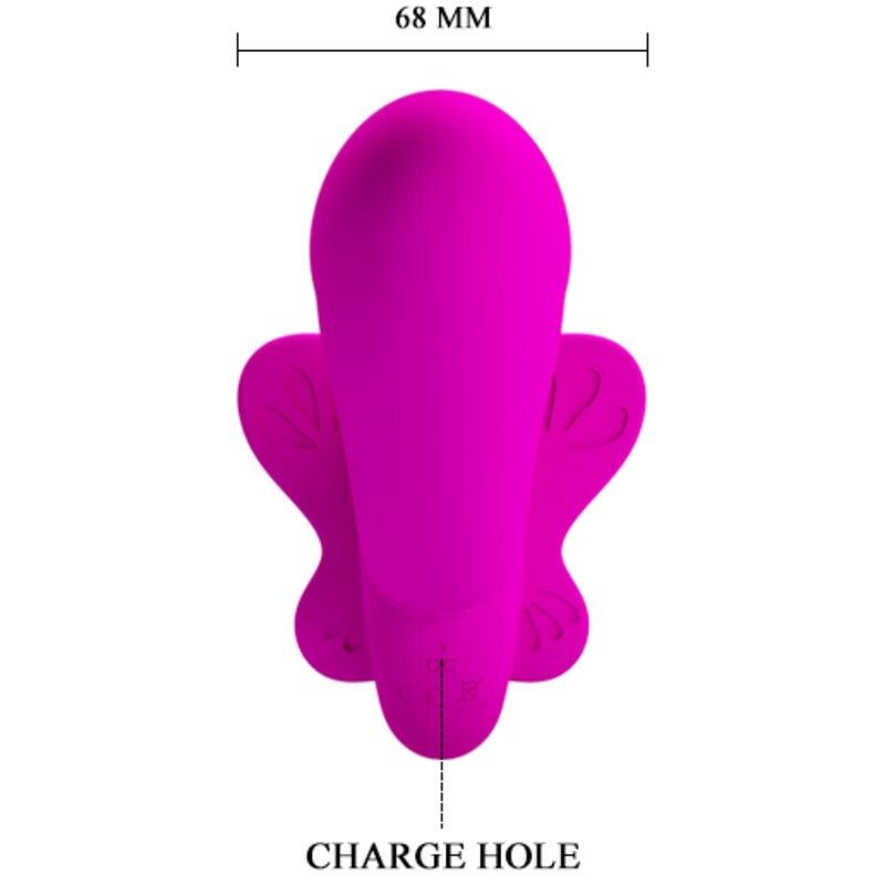 PRETTY LOVE - VIBRATEUR DOUBLE STRAP-ON VALERIE 12 VIBRATIONS VIOLET - 7eme ciel