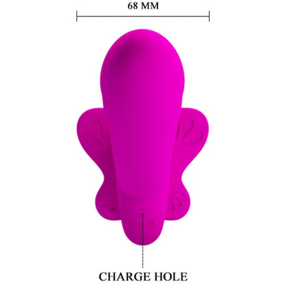 PRETTY LOVE - VIBRATEUR DOUBLE STRAP-ON VALERIE 12 VIBRATIONS VIOLET - 7eme ciel