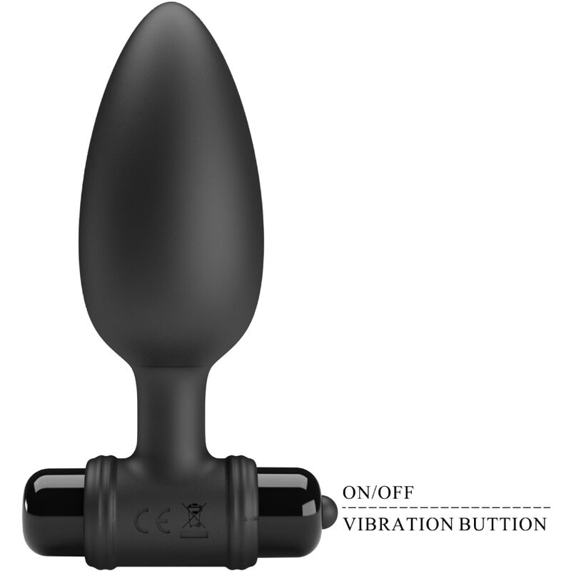 PRETTY LOVE - VIBRA BUTT PLUG 2 PLUG ANAL 10 VIBRATIONS NOIR - 7eme ciel