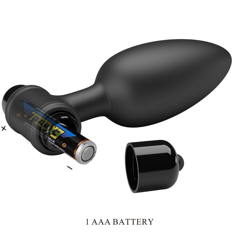 PRETTY LOVE - VIBRA BUTT PLUG 2 PLUG ANAL 10 VIBRATIONS NOIR - 7eme ciel